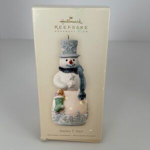 Hallmark Keepsake Club Exclusive 2008 Stanley T. Starr porcelain ornament NIB